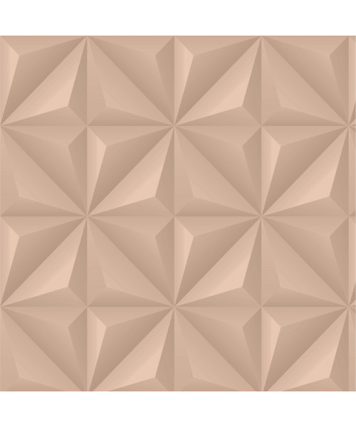 Papel De Parede Adesivo Efeito Gesso 3D - Gesso Triangular Nude