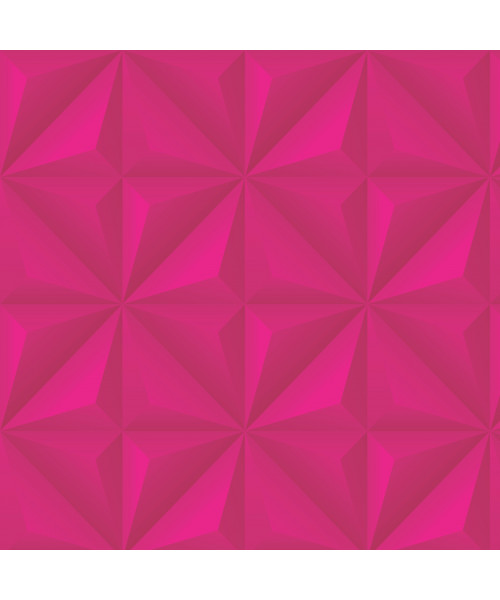 Papel De Parede Adesivo Efeito Gesso 3D - Gesso Triangular Pink