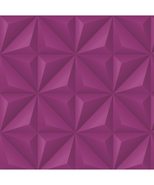 Papel De Parede Adesivo Efeito Gesso 3D - Gesso Triangular Roxo