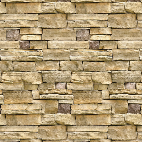 Papel De Parede Adesivo 3d Pedra - Claras Muro Rústico - Pedra